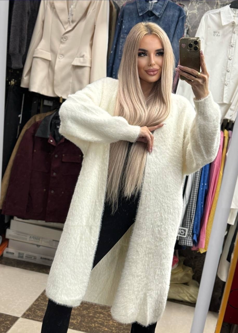 кардиган удлинение kenchin из нежной альпаки,кардиган,пушистый кардиган,кардиган удлинение,кардиган удлиненный