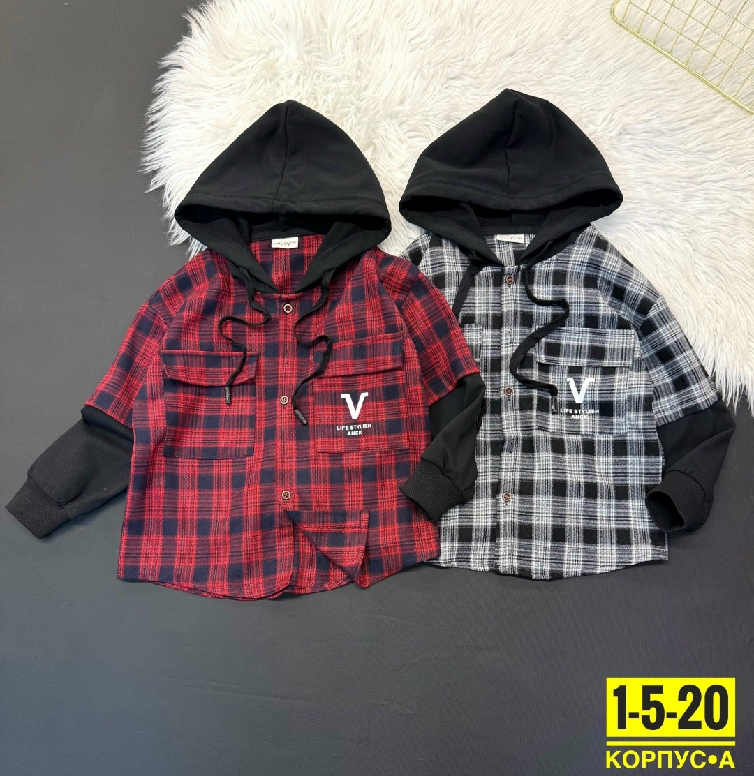 рубашка в клетку с капюшоном,рубашка с капюшоном,рубашка для мальчика,детская рубашка,рубашка с капюшоном для мальчика