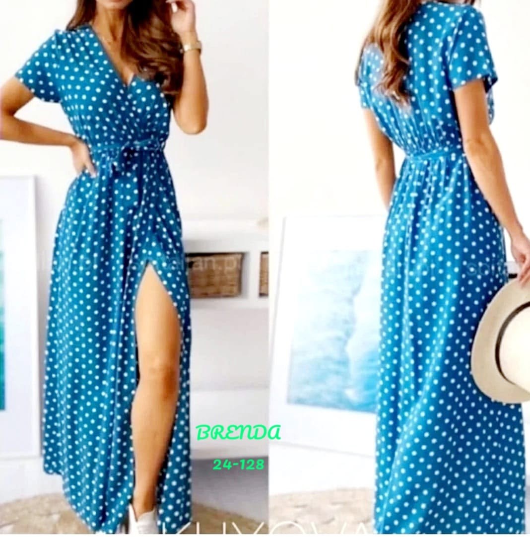 длинные платья в горошек,платье женское в горошек,платье летнее,летнее женское платье,длинное летнее платье