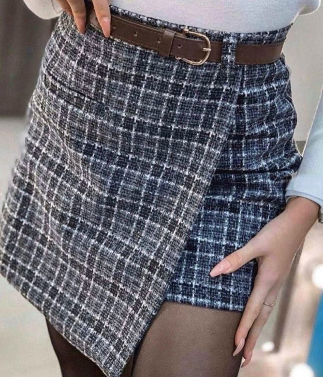 юбка в клетку,твидовая мини юбка,женская клетчатая юбка,юбка с поясом,твидовая юбка в клетку