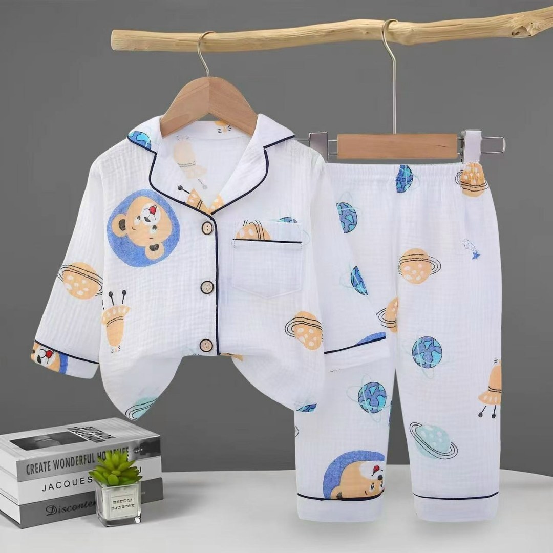 детская муслиновая пижама,детская пижама из муслина,пижама для девочек детская,пижама для малыша,детская пижама