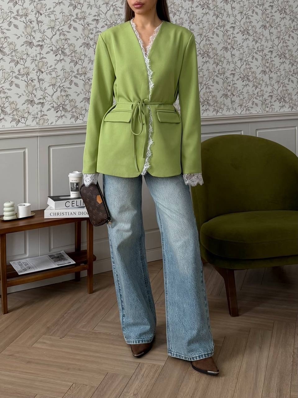 жакет,женские кардиганы,пиджак с поясом,женские жакеты,зеленый кардиган