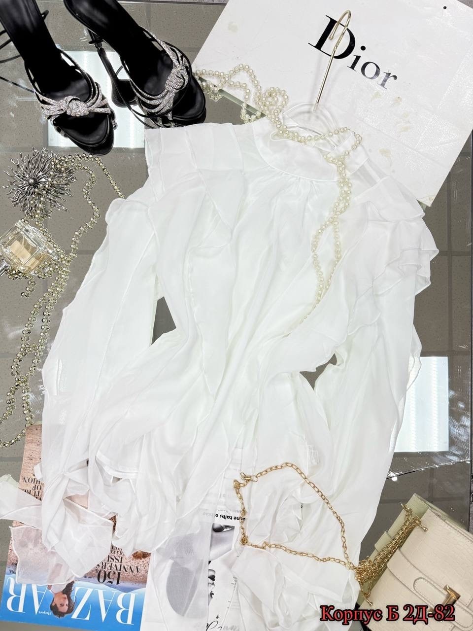 блузка из шифона,женская блуза,блузка шифон,женская блузка,блузка нарядная с воланами