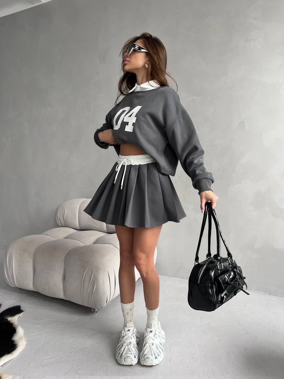 костюм юбка кофта,костюм: юбка и свитшот,костюм с юбкой,свитшот с юбкой,юбка и кофта