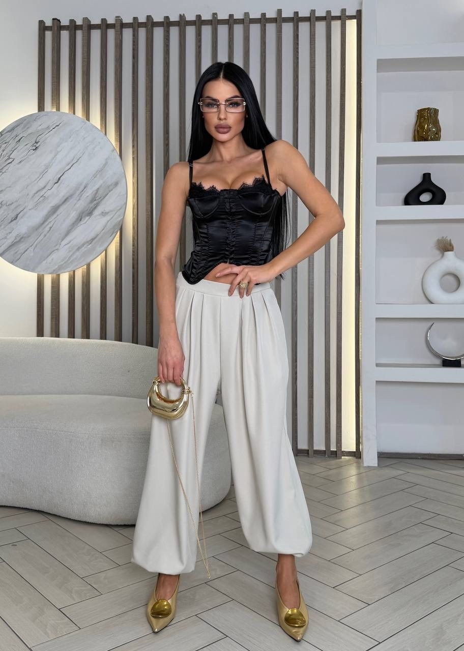 брюки палаццо,корсет с брюками палаццо,атласные брюки женские,шелковые штаны