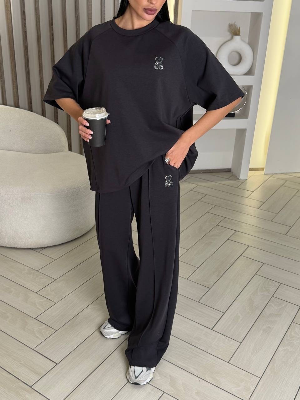 костюм оверсайз,женские костюмы,женский костюм оверсайз,спортивные костюмы оверсайз,свитшот и брюки