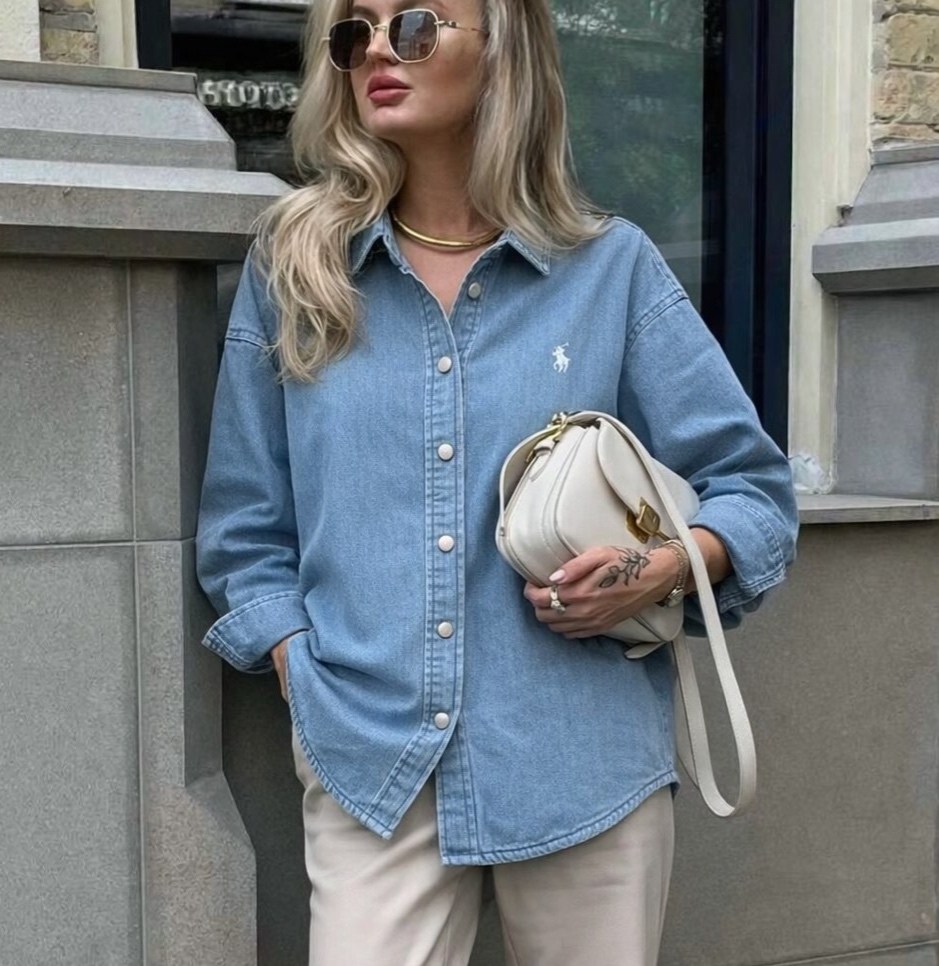 джинсовая рубашка polo ralph lauren,ральф лорен джинсовая рубашка женская,рубашка женская джинсовая,джинсовая рубашка,рубашка женская