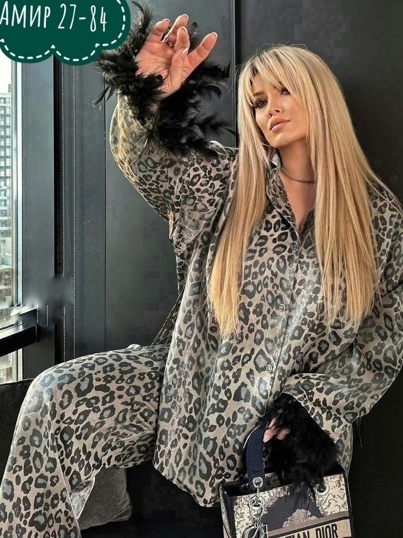 костюм женский леопард,костюм с брюками,костюм с брюками палаццо,женский костюм,женский леопардовый костюм