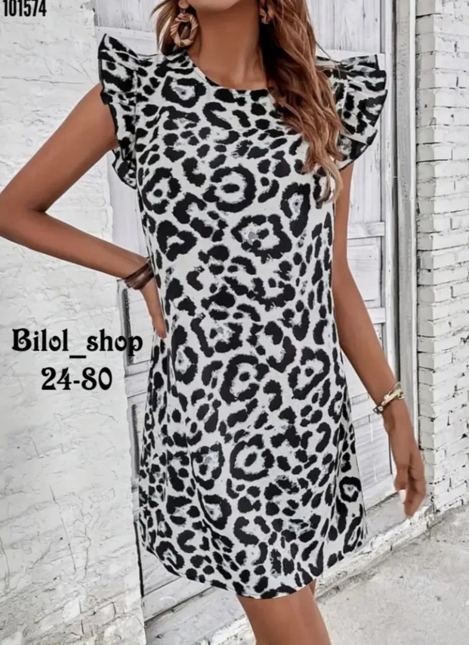 платье женское леопард,платье с леопардовым принтом,платье женское летнее,платье женская,платье летнее