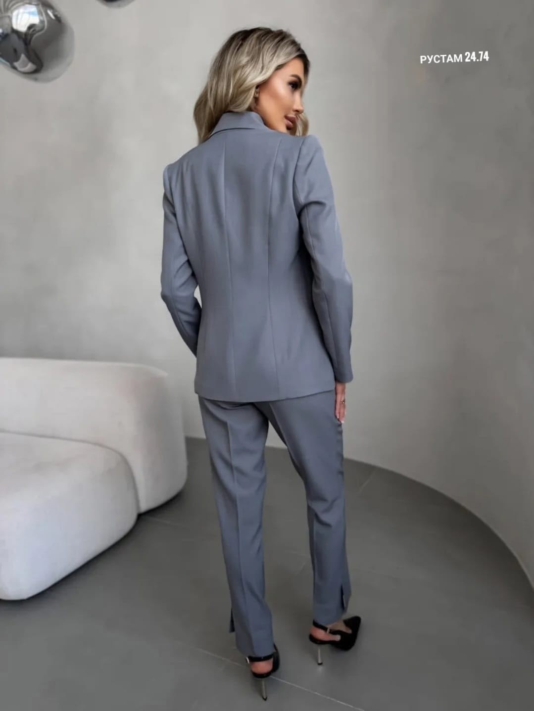 голубой брючный костюм женский,брючный костюм женский,женский брючный костюм небесно-голубого цвета,костюм женский брючный деловой голубой,костюм женский ayim style голубой