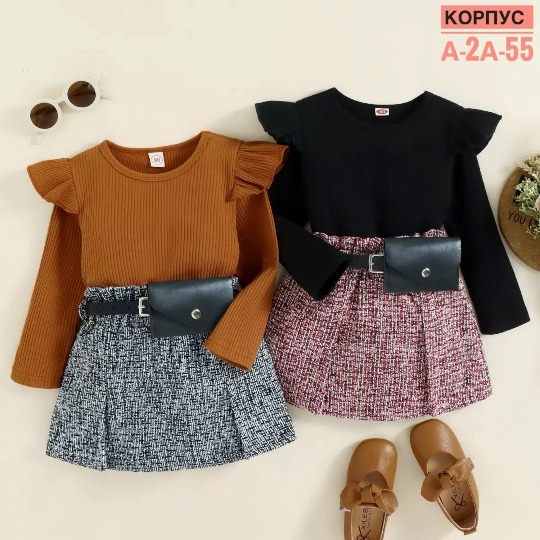 комплект одежды для девочек,комплект одежды для маленьких девочек,костюм с юбкой для девочки,комплект детской одежды для девочки,костюм с юбкой детский