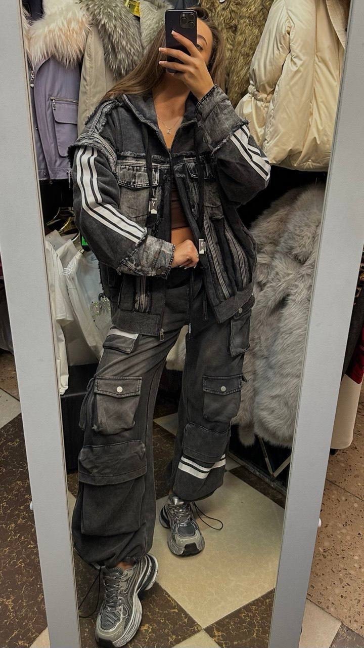 стильная куртка,джинсы карго,джинсовые костюмы женские,джинсовые костюмы,уличная мода