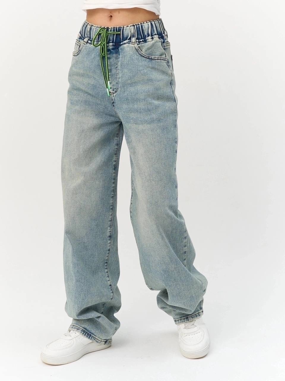 джинсы оверсайз,женские джинсы,летние широкие джинсы yartoch,голубые джинсы,джинсы