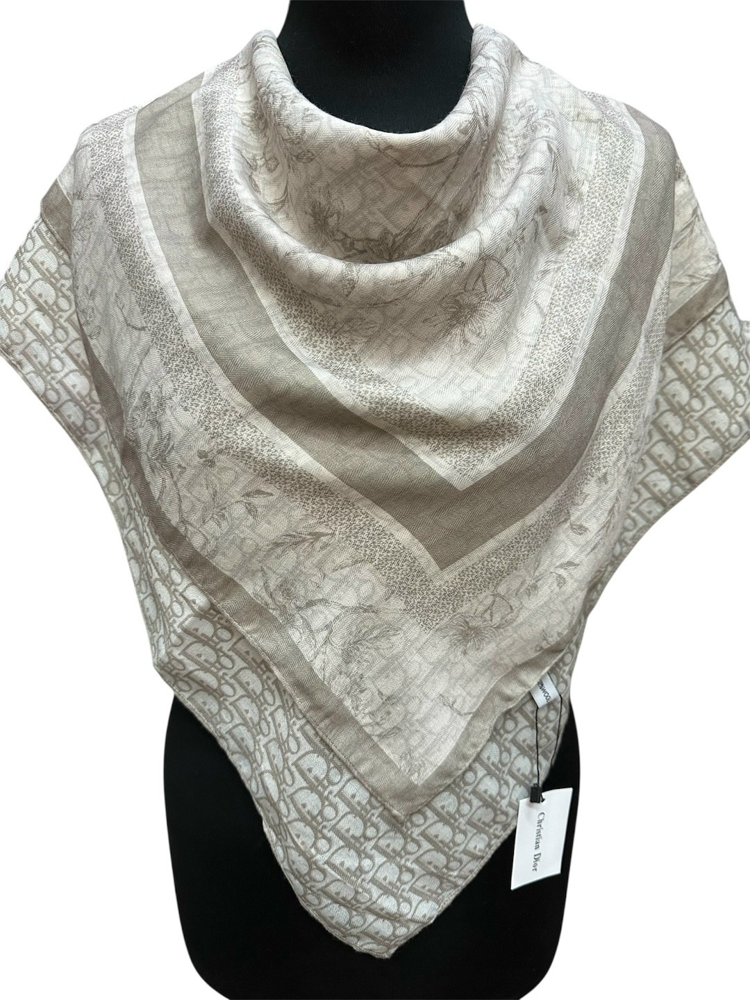 серый платок луи виттон,кашемировый платок,брендовый платок,платки женские,палантин женский