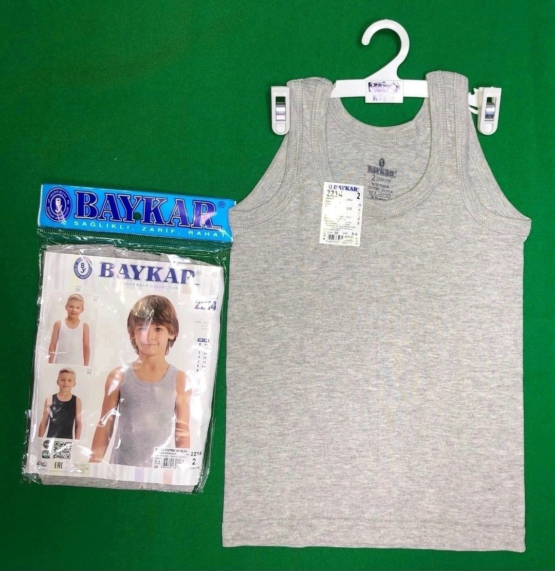 комплект маек baykar для мальчиков,комплект маек baykar,майка для мальчика baykar,майка белая для мальчика baykar,майка бельевая baykar для мальчиков