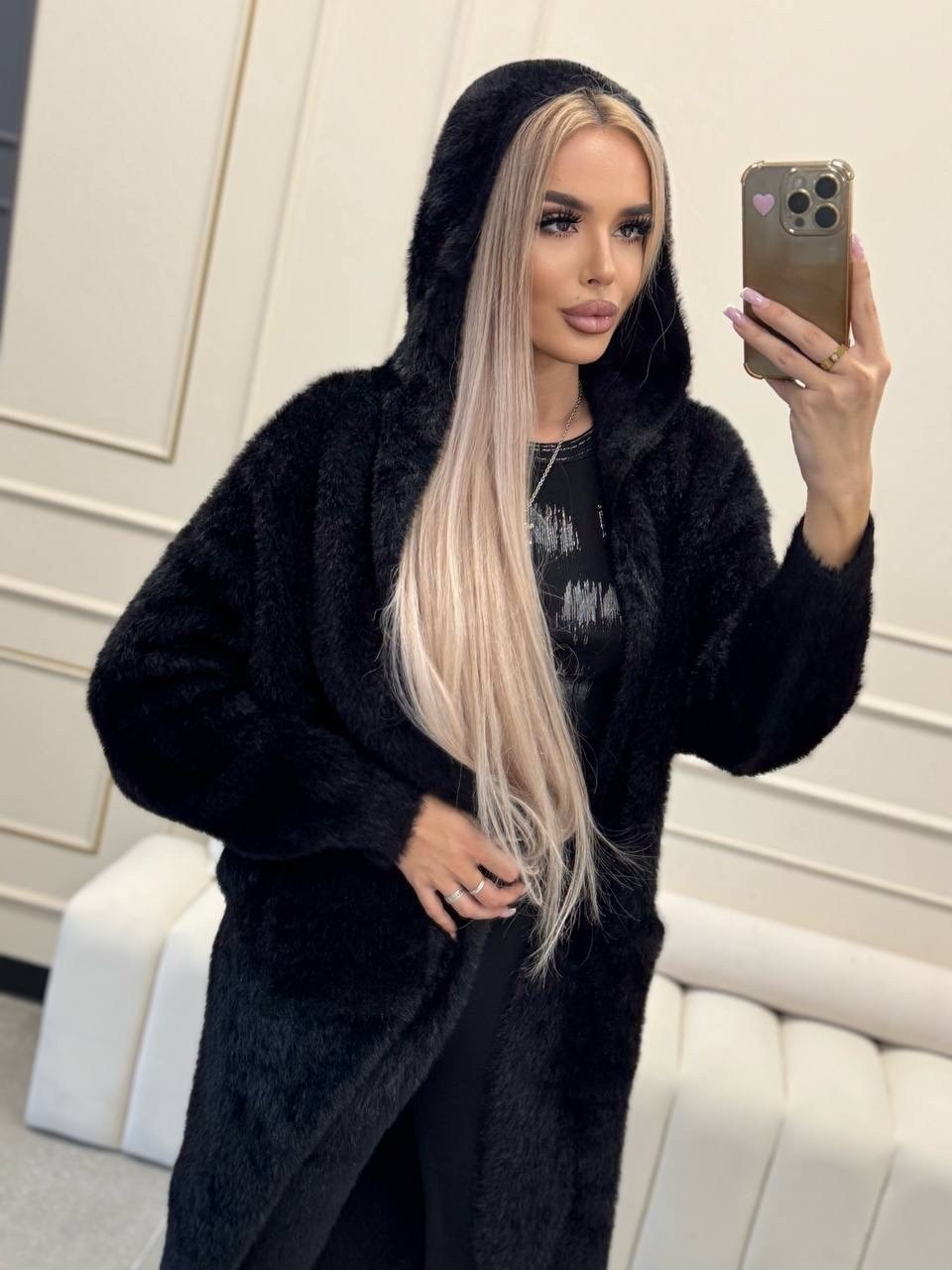 кардиган альпака,пальто кардиган,кардиган удлиненный,кардиган,шуба искусственная длинная с капюшоном f naz furs