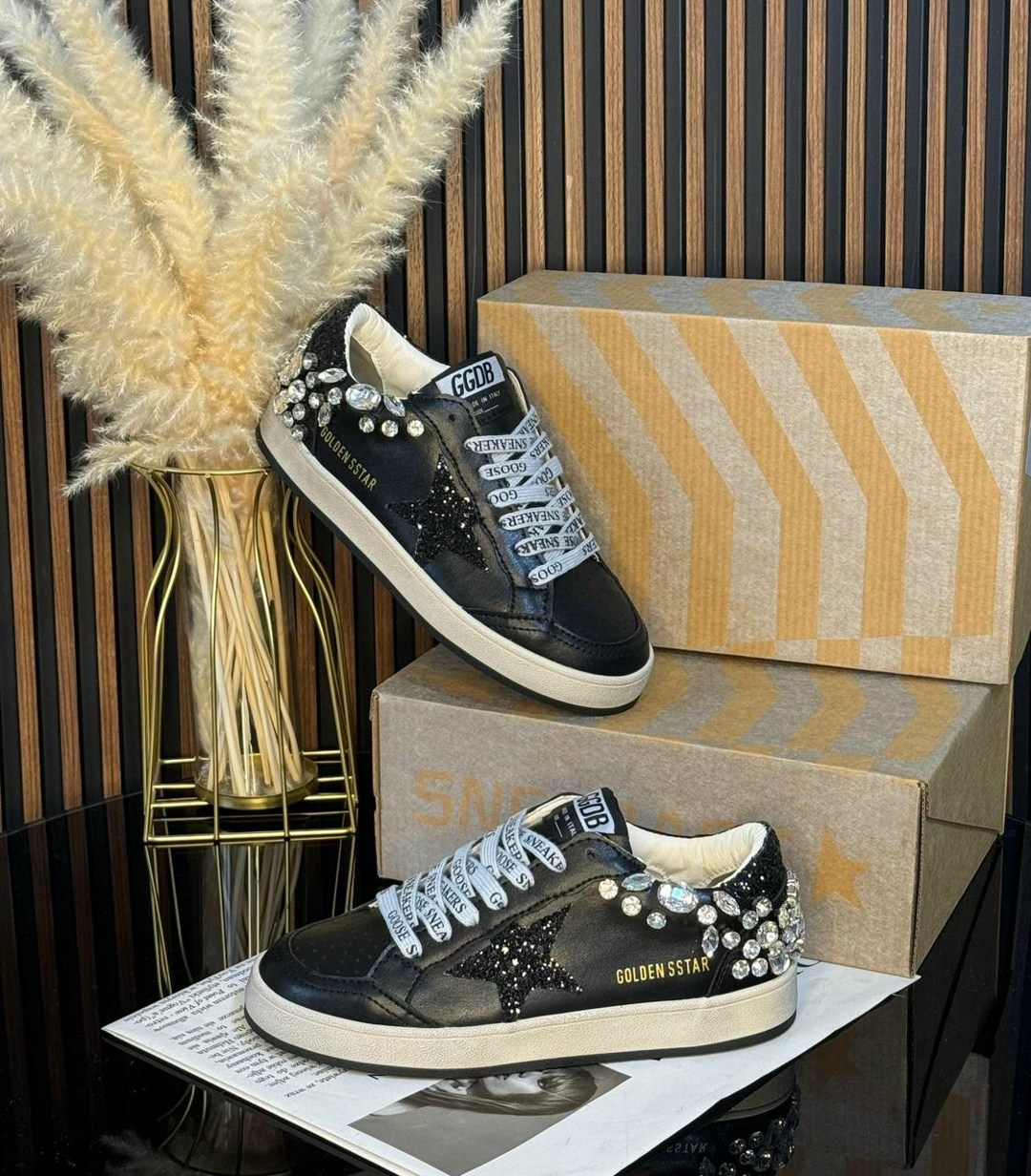 ,golden goose кеды hi star на платформе черный,golden goose кеды super-star черный,кеды golden goose,женские брендовые кроссовки кеды со звездой голден гус
