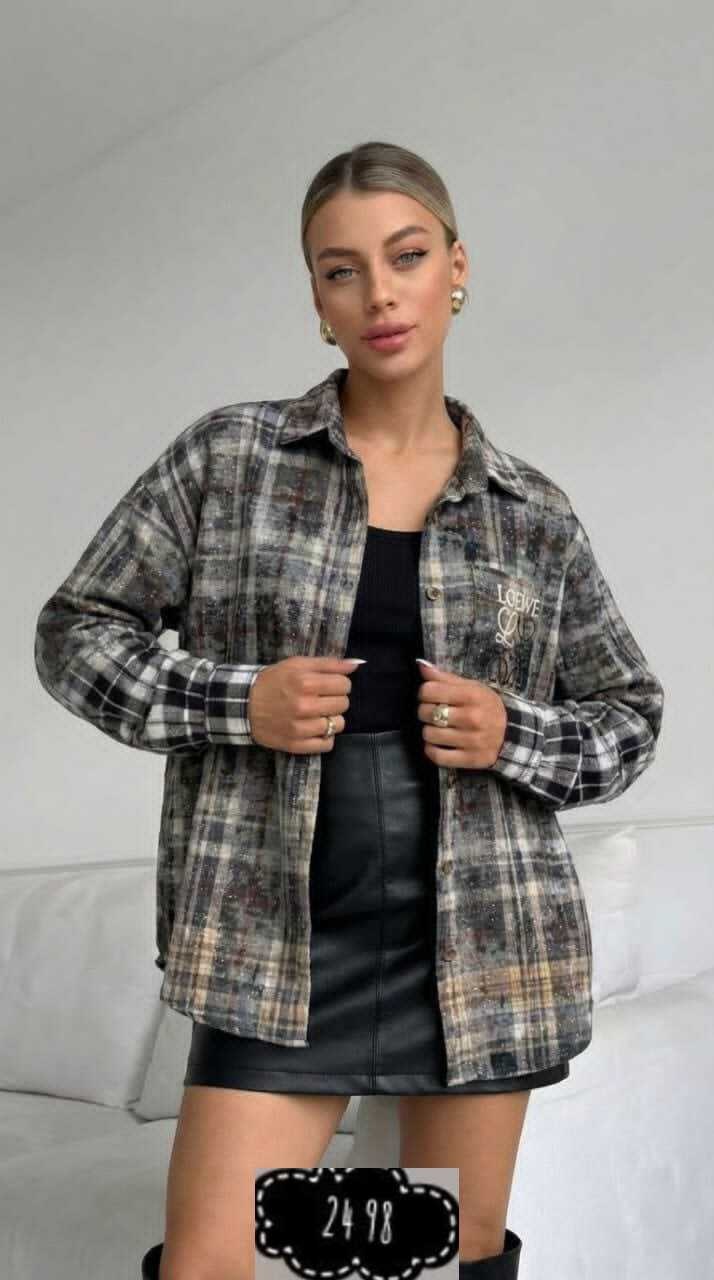 рубашка в клетку оверсайз варенка umalook,женская рубашка в клетку,рубашка женская в клетку оверсайз,рубашка оверсайз в клетку betrendy wear,рубашка в клетку женская теплая оверсайз без кармана