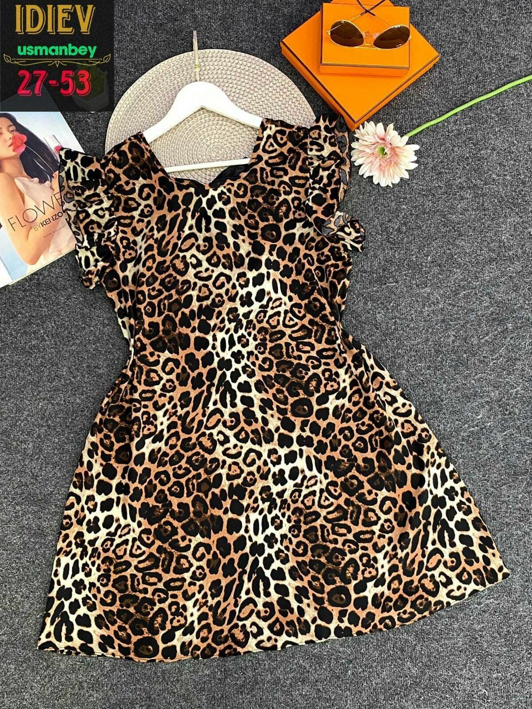 платье с леопардовым принтом,платье женское леопардовое,платье женская,платье летнее,платье леопардовое