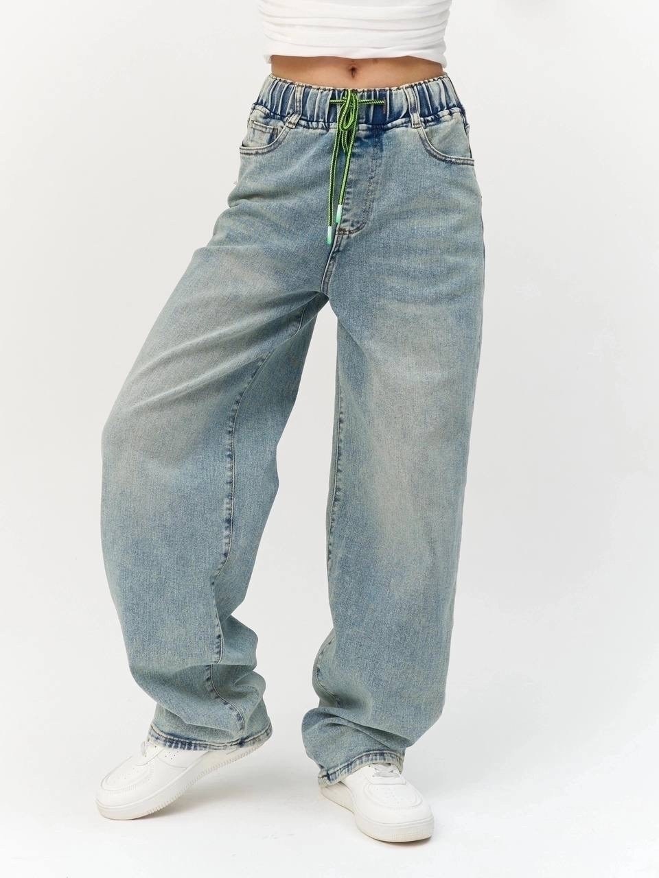 джинсы оверсайз,женские джинсы,летние широкие джинсы yartoch,голубые джинсы,джинсы