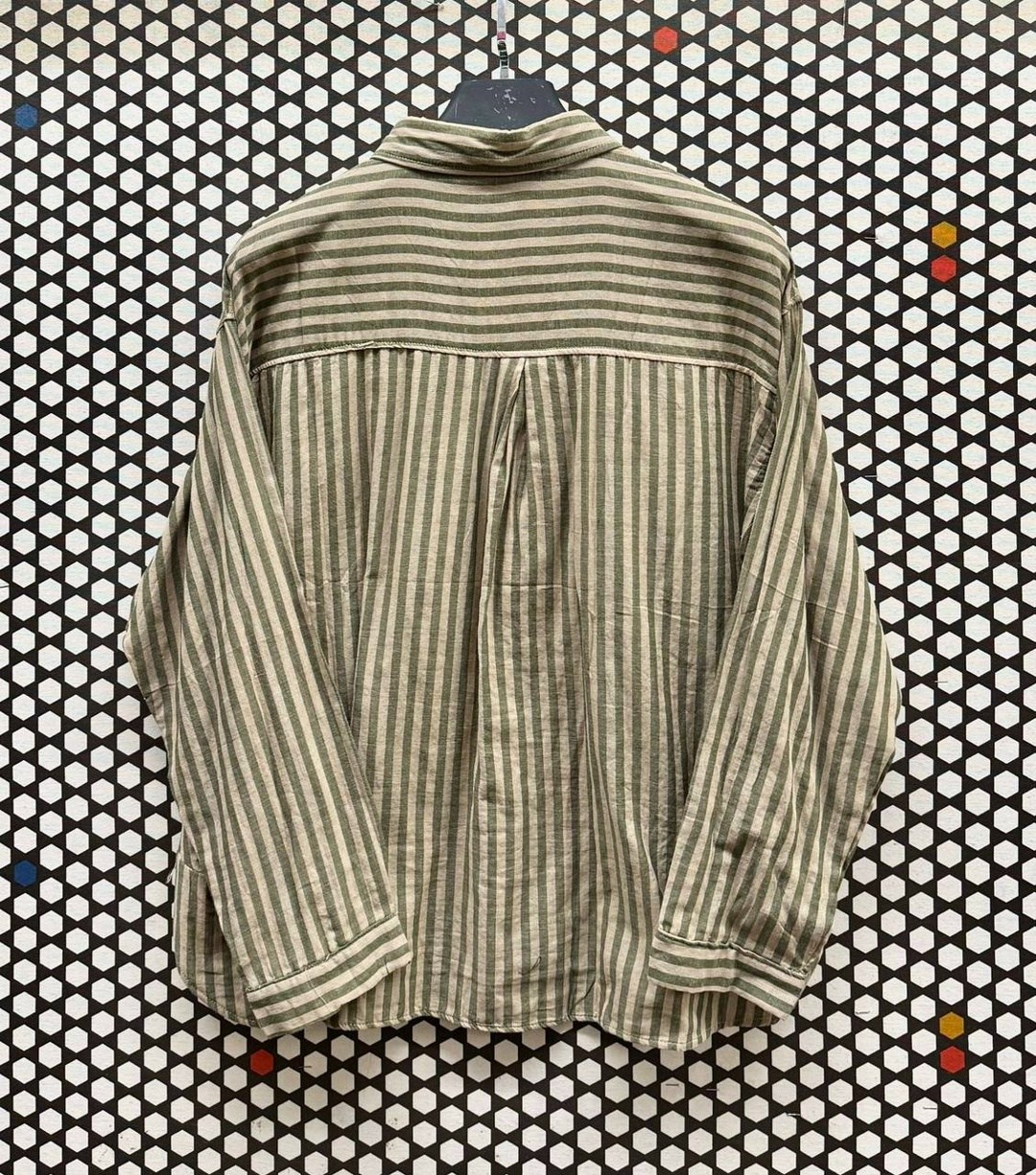 рубашка оверсайз широкая прямая в полоску корея y2k,повседневная рубашка,рубашка,рубашка в полоску,рубашка свободного кроя