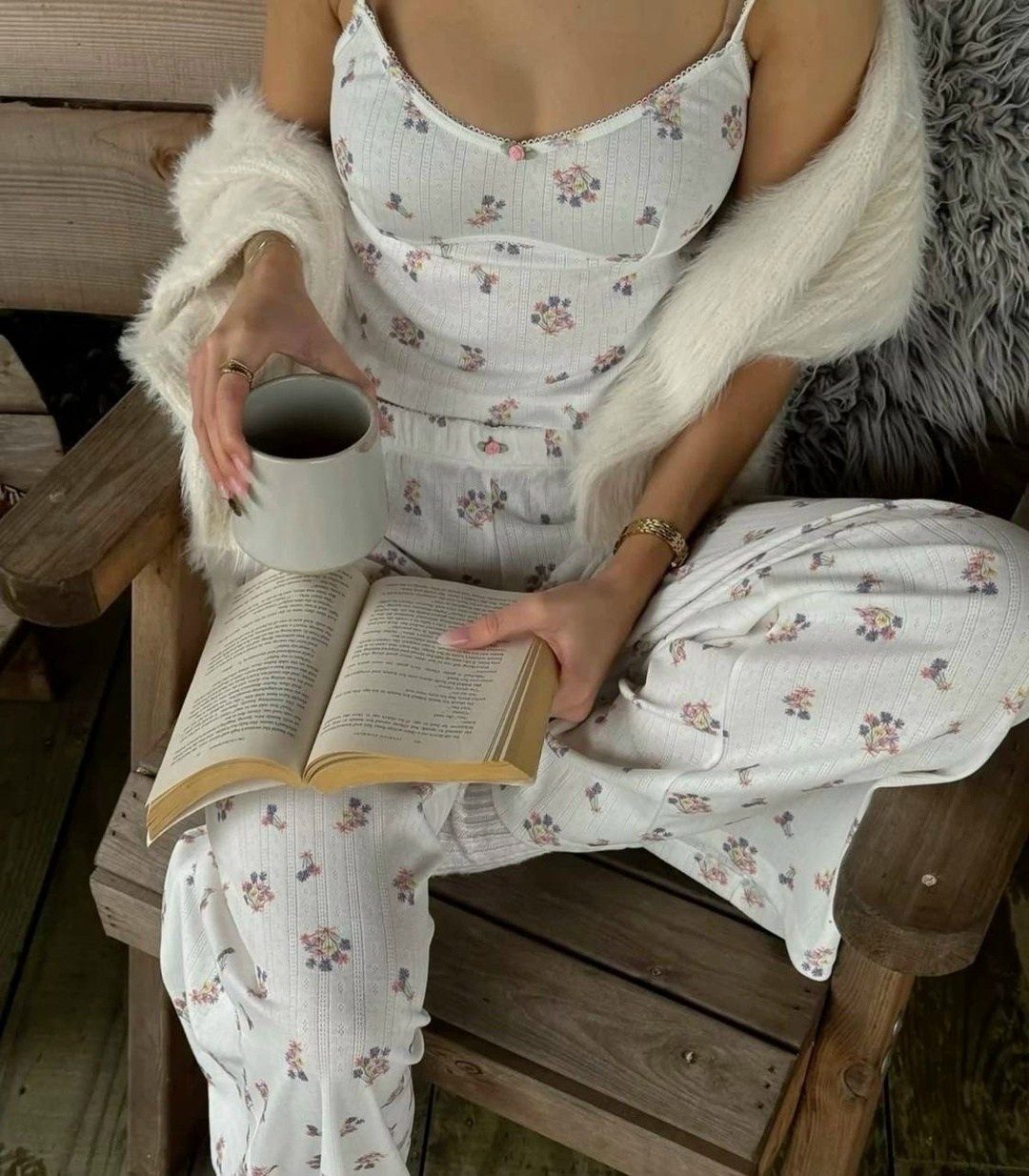 пижама со штанами с принтом ysense,женская пижама,одежда для сна,пижама с цветочным принтом