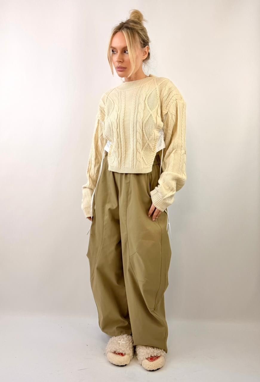 свитер вязаный,вязаный свитер женский,модный свитер,свитер с косами,свитер