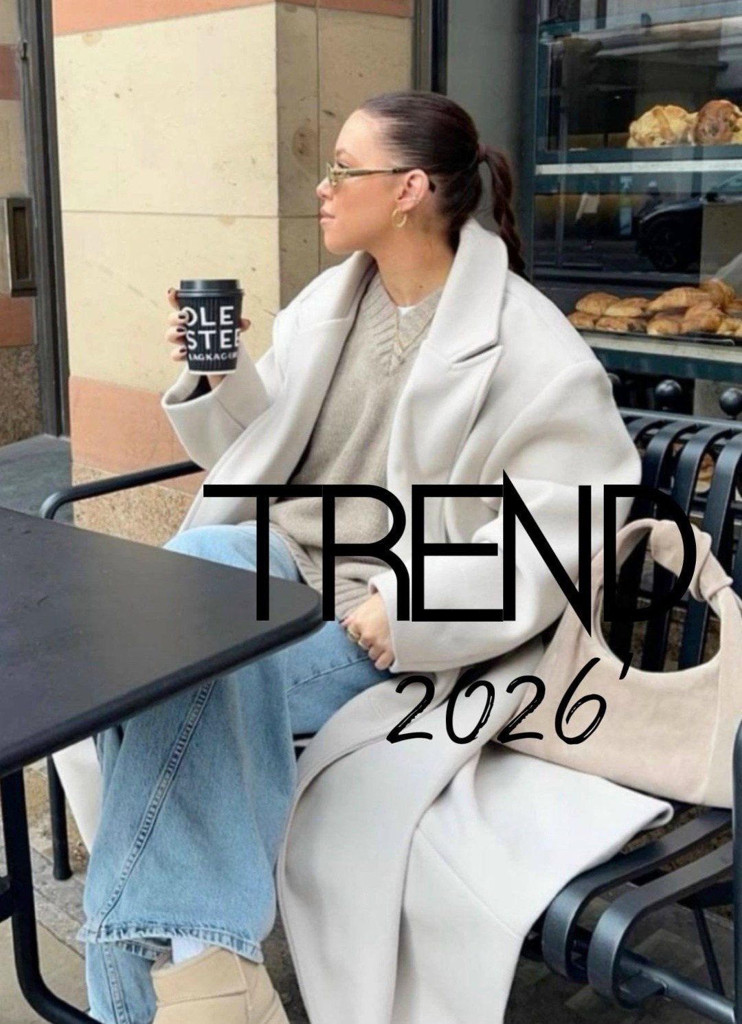 пальто оверсайз,модное пальто,белое пальто оверсайз,длинное пальто,образы с пальто