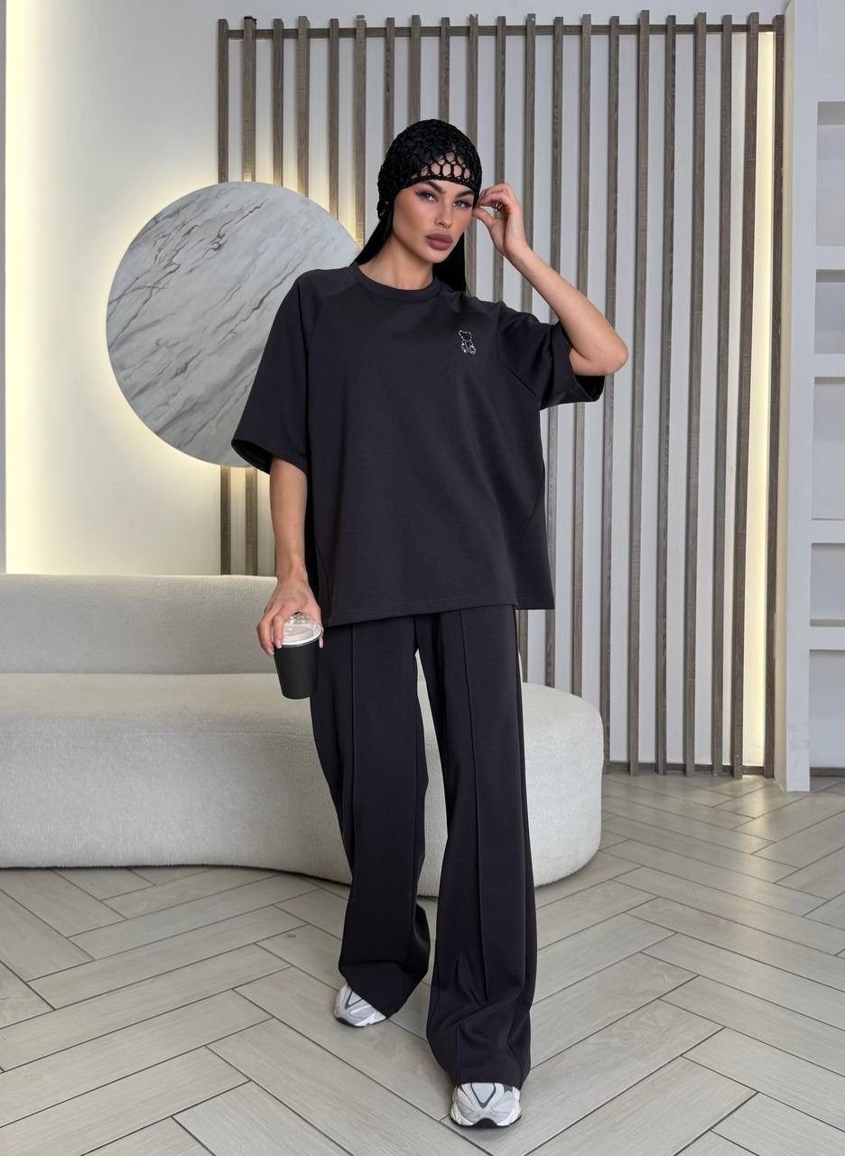 костюм оверсайз,женские костюмы,женский костюм оверсайз,спортивные костюмы оверсайз,свитшот и брюки