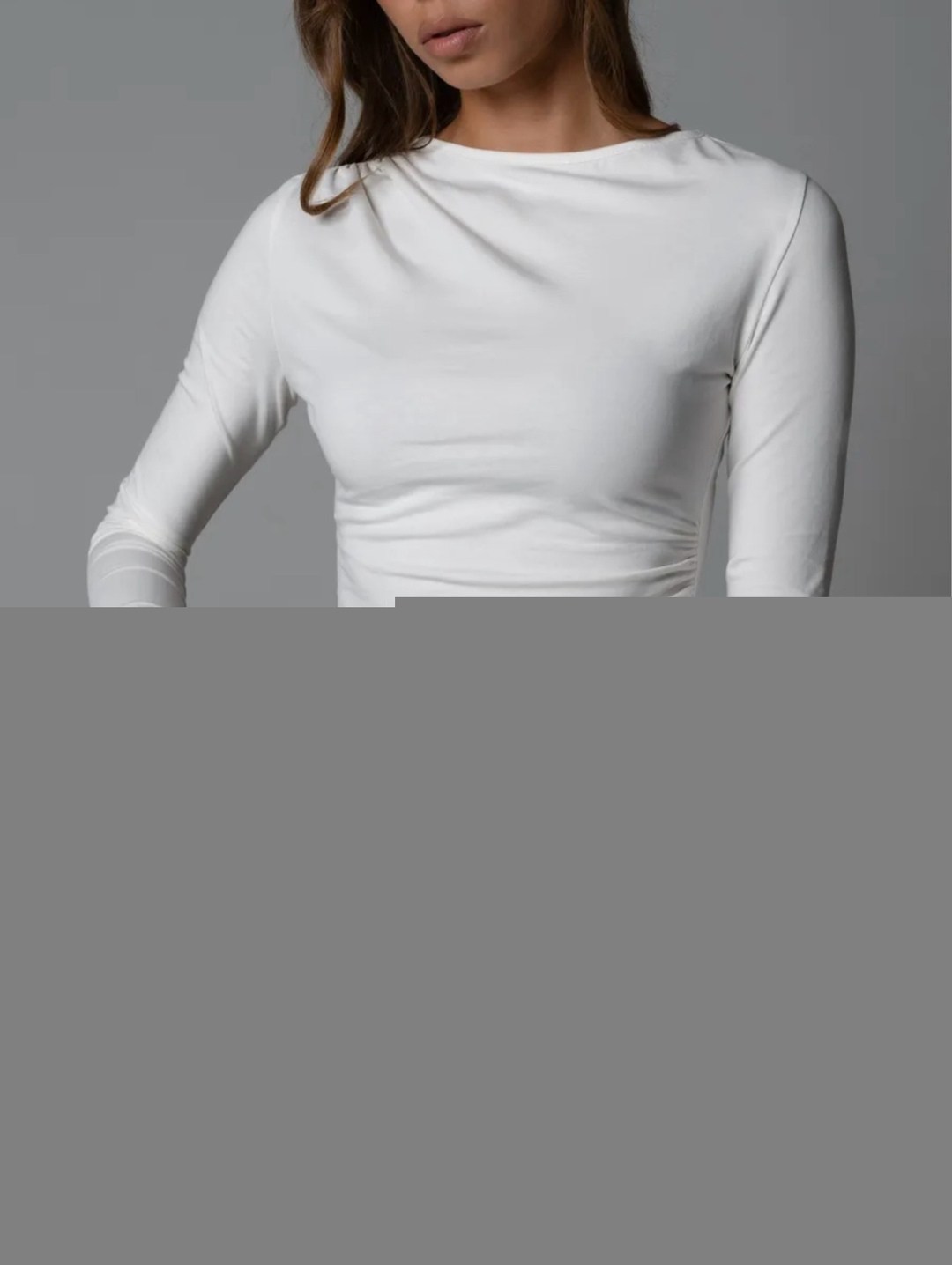 лонгслив женские,лонгслив обтягивающий,лонгслив белый облегающий с длинным рукавом misty pine 338510033,лонгслив,лонгслив облегающий с длинным рукавом полупрозрачный piramida 368943622