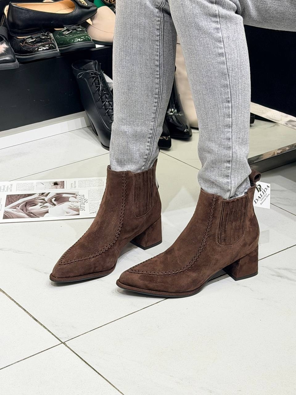 ,ботильоны казаки,ботильоны женские,женская ,женские сапоги весенние замшевые