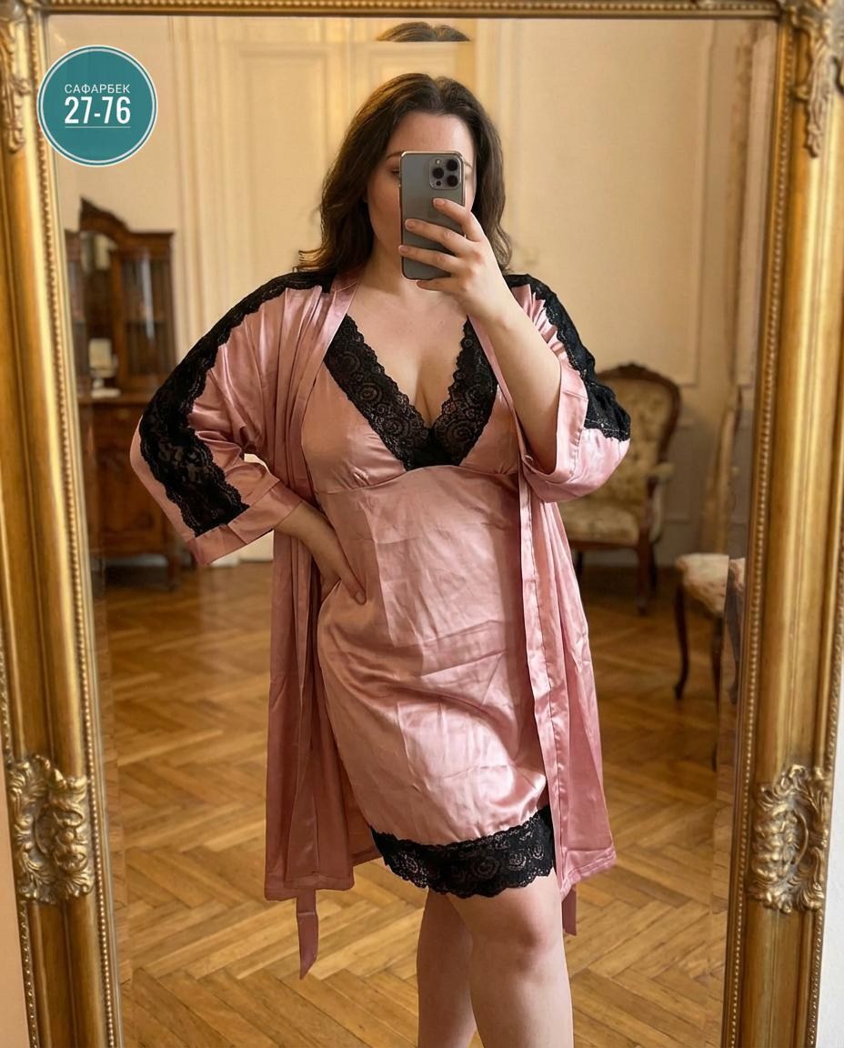 пеньюар женский,пеньюар женский больших размеров,пеньюар,комплект с пеньюаром,пеньюары для полных женщин