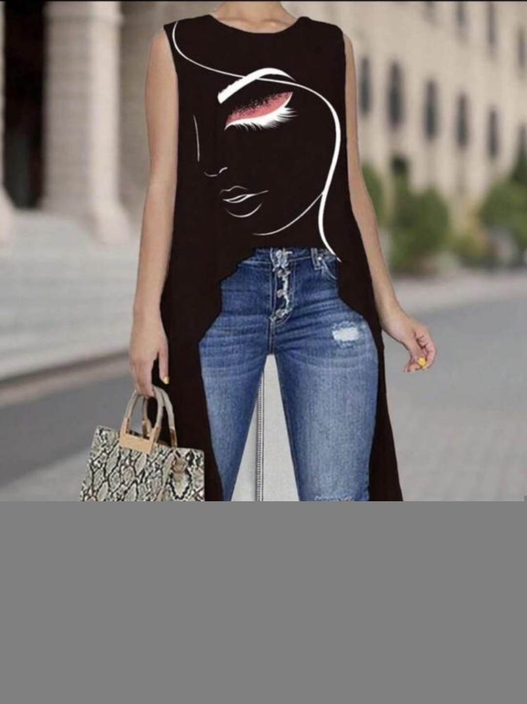 женская блузка без рукавов,женская майка,блуза с геометрическим принтом,блузка модная