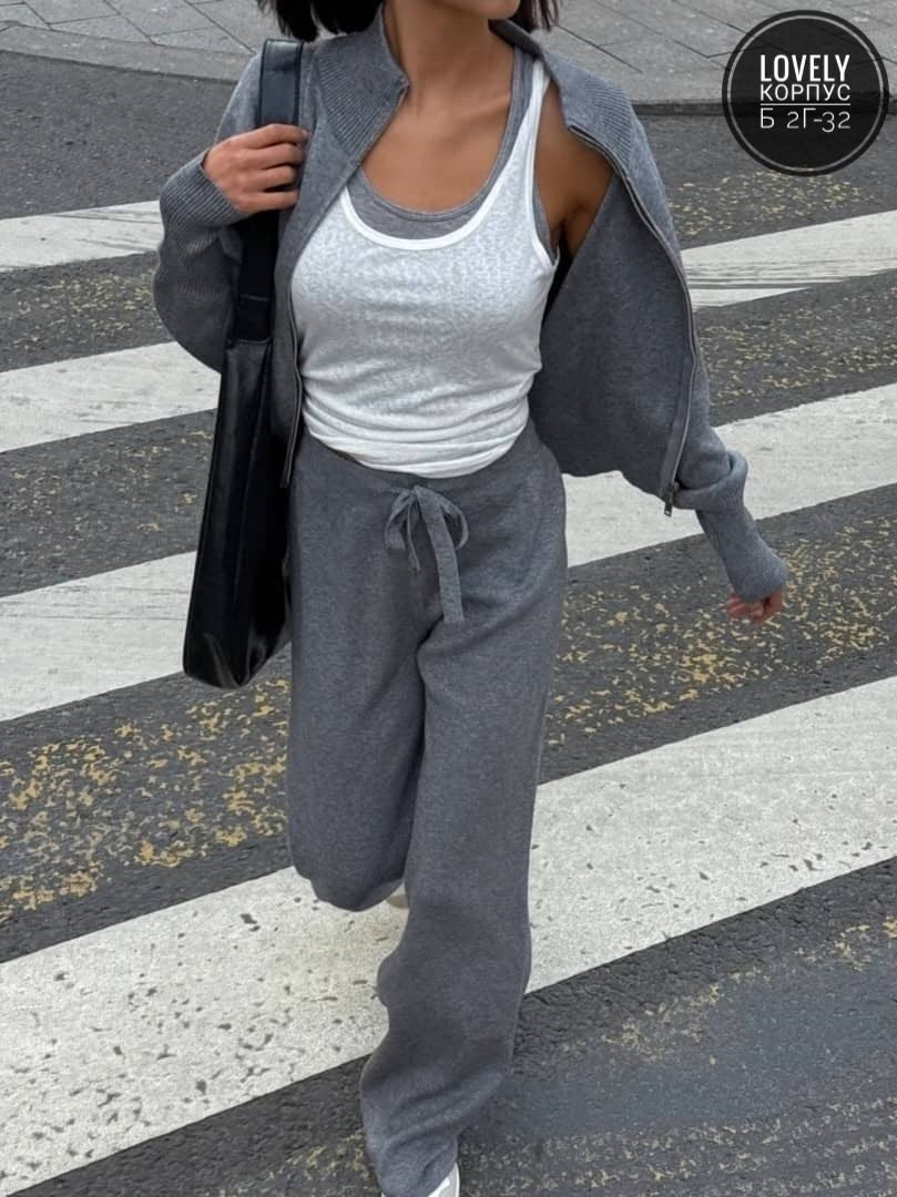 трикотажные костюмы,женский трикотажный костюм,костюм двойка кашемир,женский костюм,женский костюм серый