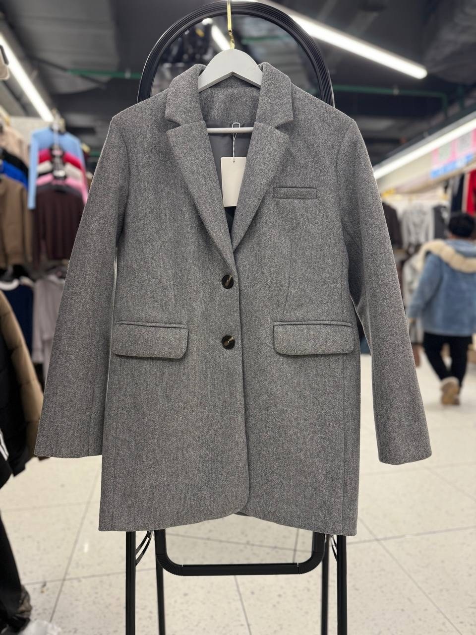 полупальто пальто,zara wool masculine coat grey xs-xl,серое полупальто,шерстяное пальто,пальто серое
