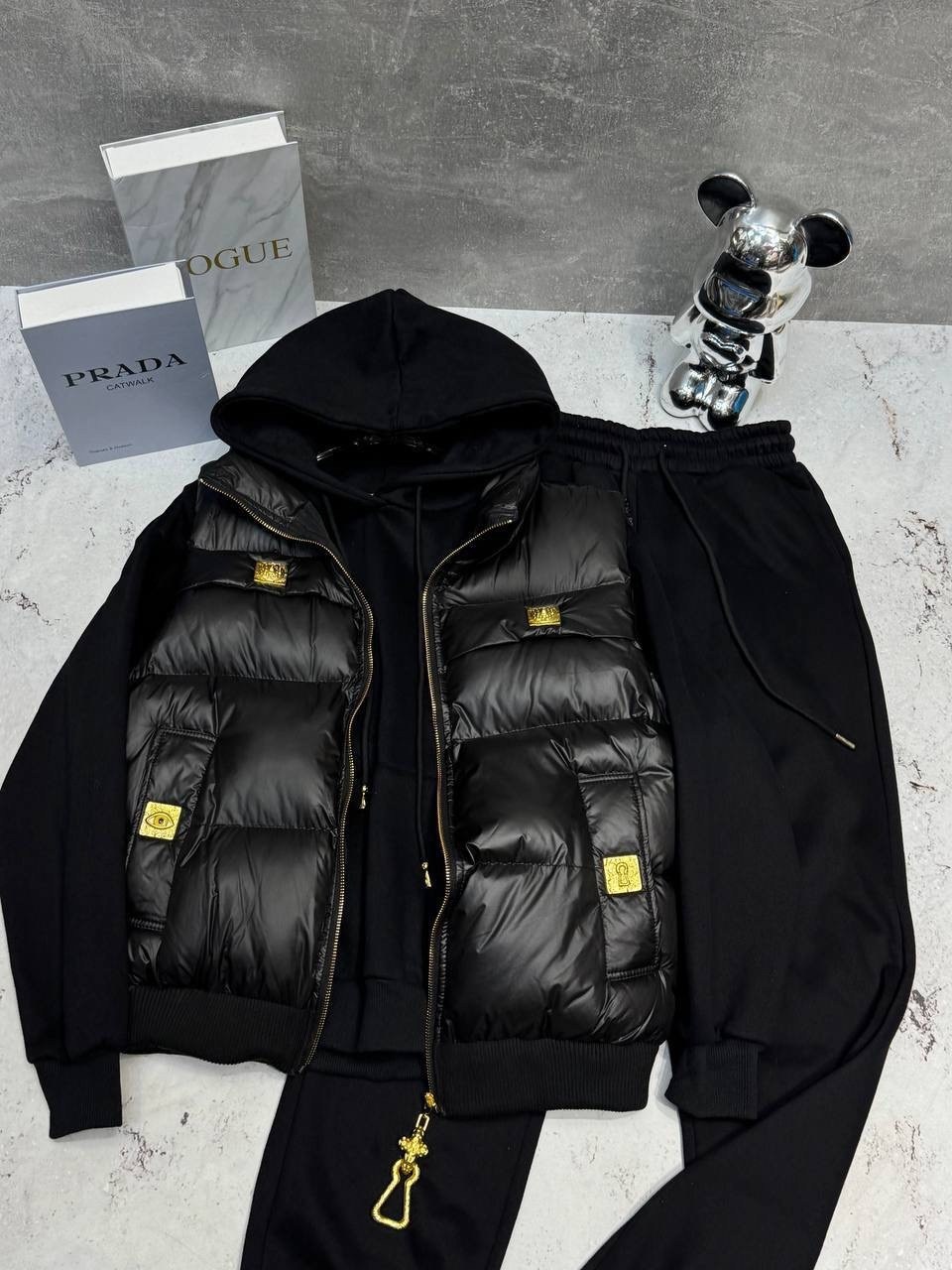 костюм спортивный мужской,спортивные костюм,костюм тройка с курткой black&brand,мода мужская,костюм на флисе