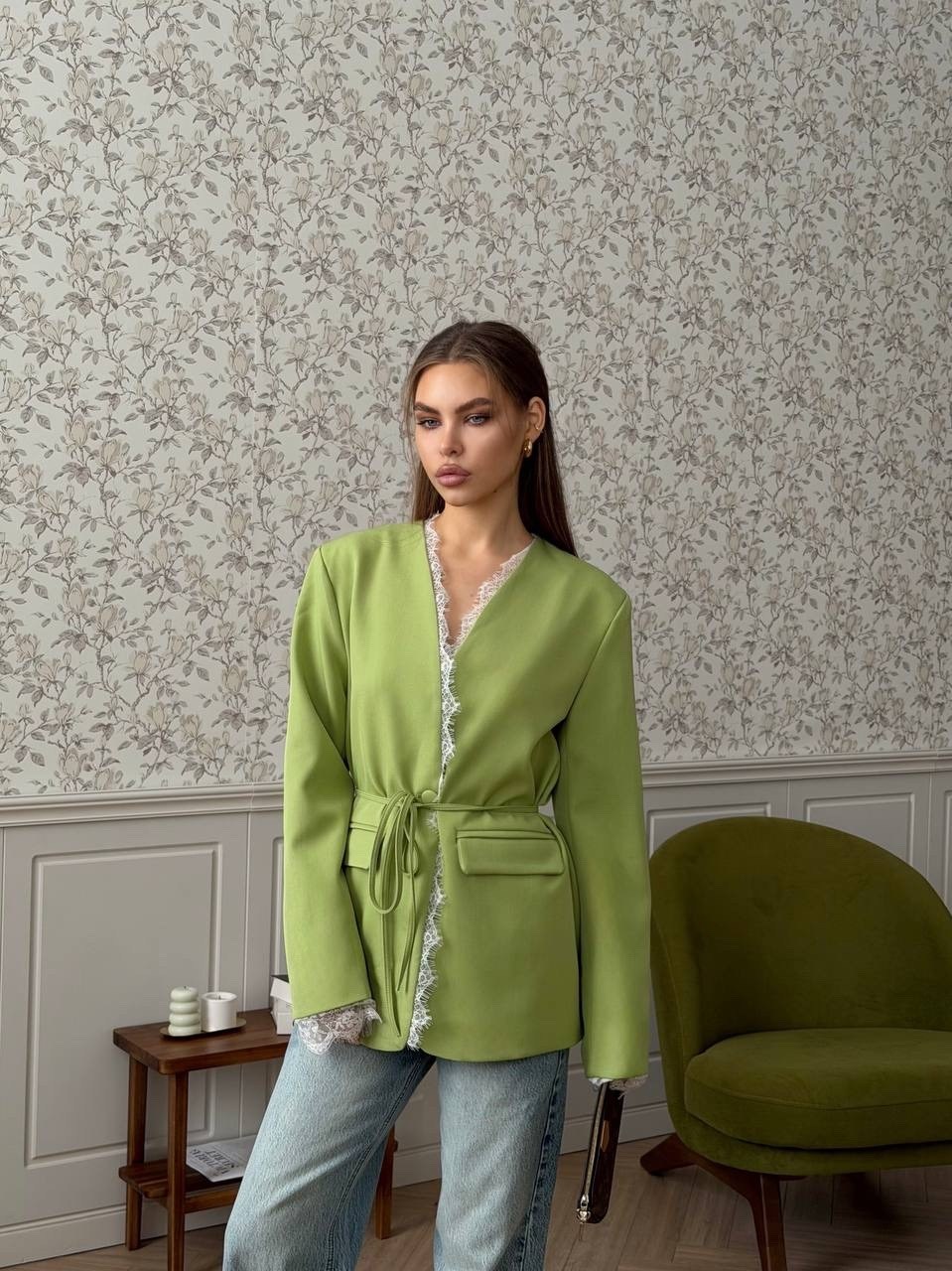 жакет,женские кардиганы,пиджак с поясом,женские жакеты,зеленый кардиган