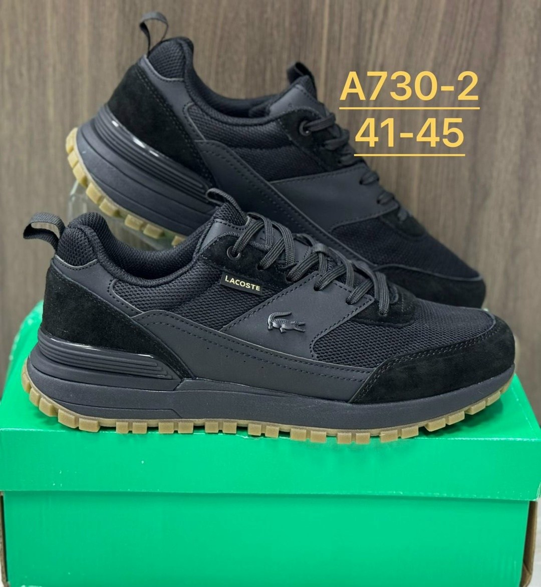 кроссовки мужские lacoste,кроссовки lacoste,кроссовки мужские зимние lacoste,мужские кроссовки lacoste gore-tex "black" (476-1),кроссовки lacoste черные