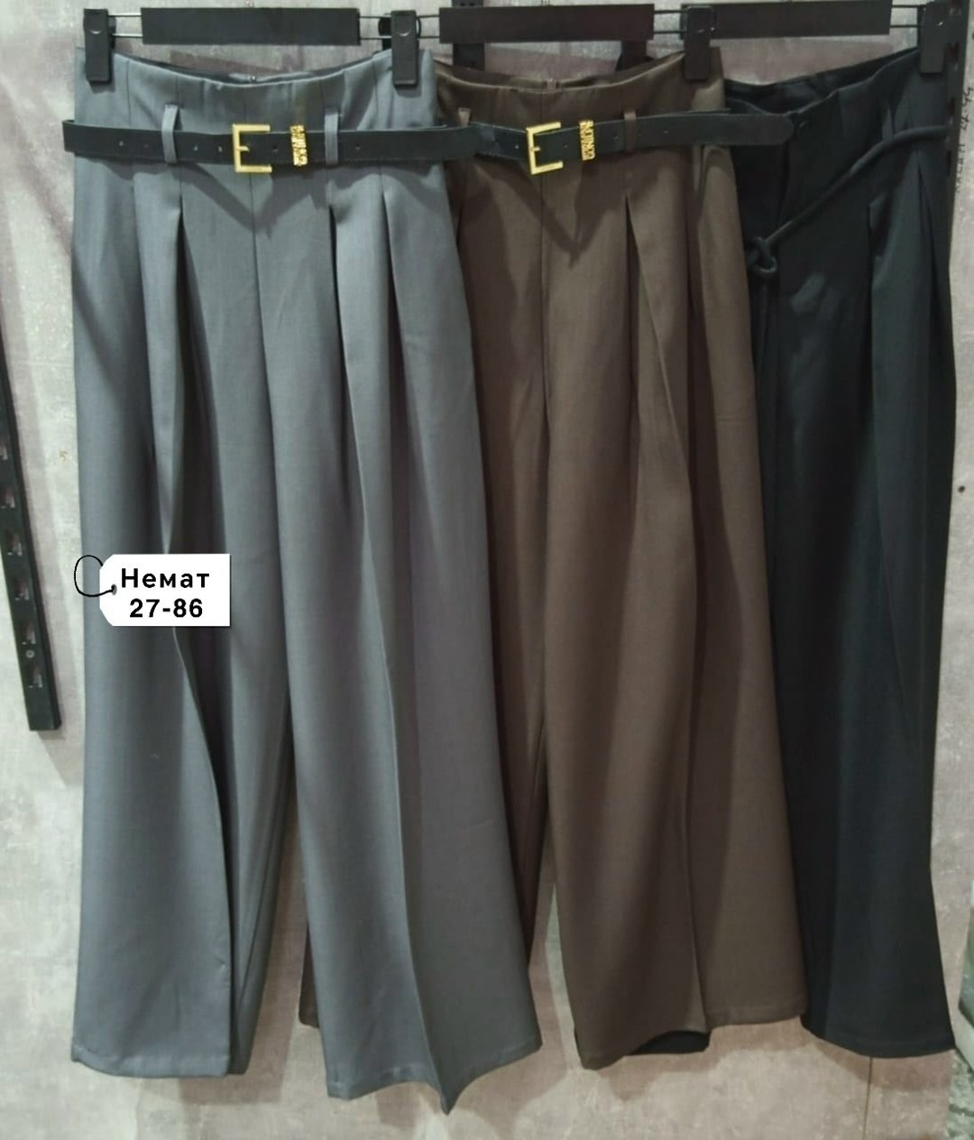 брюки палаццо серый,брюки классические широкие палаццо завышенная талия magic people,брюки палаццо женские,брюки палаццо,брюки женские с