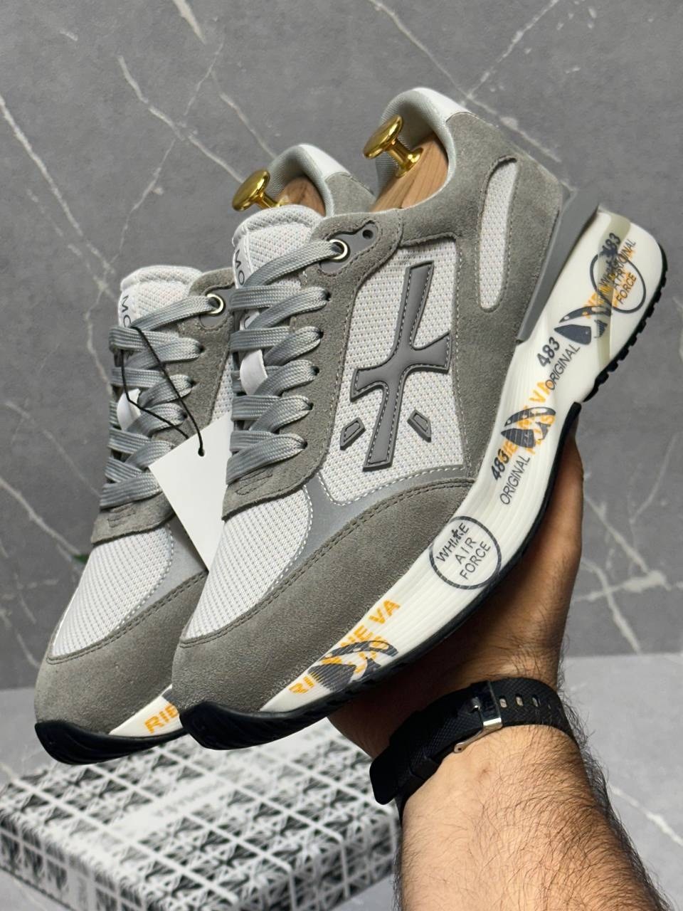 кроссовки мужские premiata,кроссовки premiata,мужские кроссовки premiata mick 6171 цвет серый размер 47 eu,кроссовки премиата,мужские кроссовки premiata a109689 серые