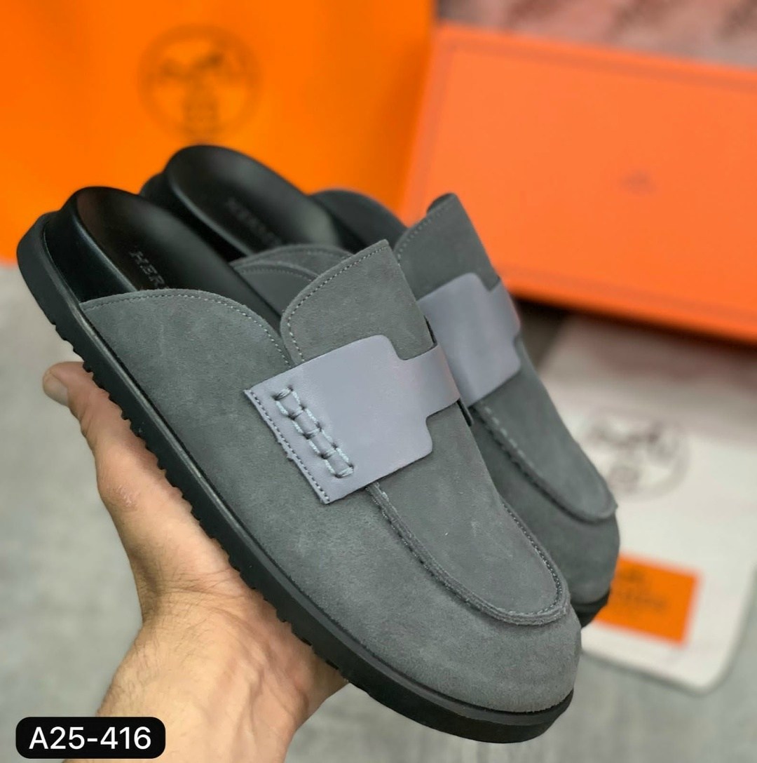 ,эрмес тапки,мюли замшевые, hermes,эрмес