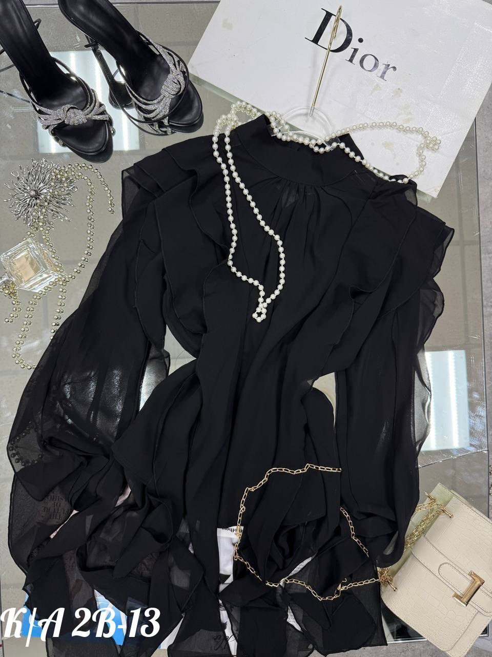 блузка нарядная из шифона с рюшами и воланами nermilova,блузка праздничная из шифона с воланами,блуза нарядная шифоновая с розой рюшами emberens,блузка празничная нарядная из шифона с рюшами и воланам