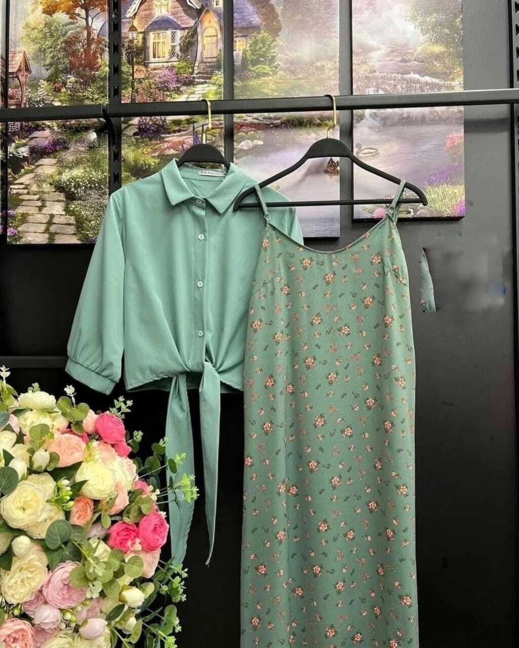 платье летнее женское,стильное платье,костюм с платьем,летнее платье