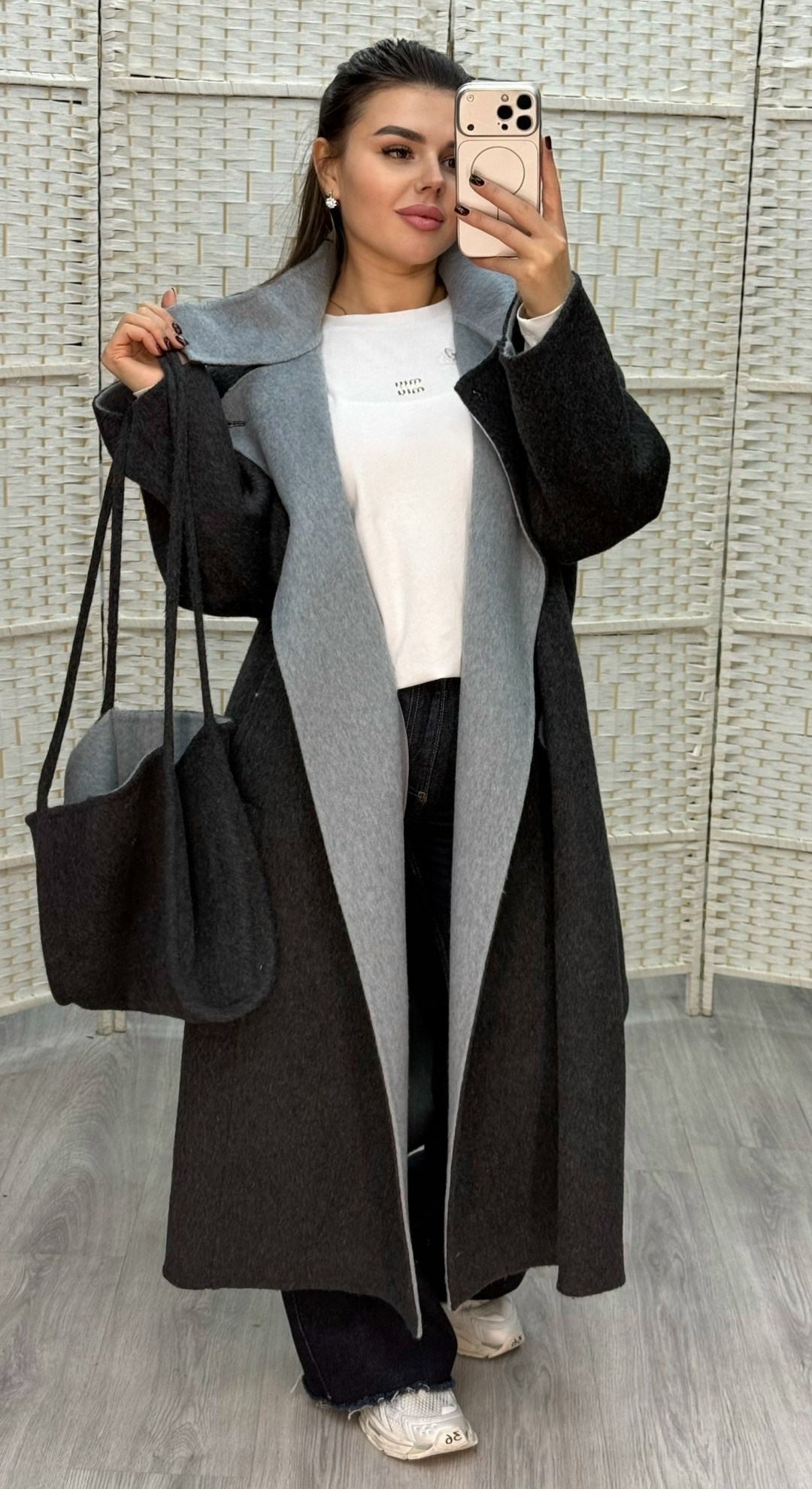 комбинированное пальто,пальто модное,пальто оверсайз,пальто женские,шерстяное пальто