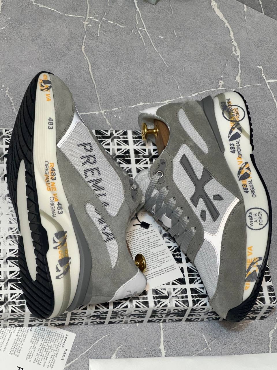 кроссовки мужские premiata,кроссовки premiata,мужские кроссовки premiata mick 6171 цвет серый размер 47 eu,кроссовки премиата,мужские кроссовки premiata a109689 серые