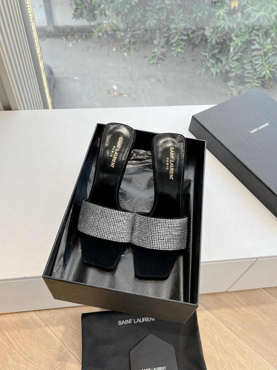 босоножки saint laurent,,мюли на каблуке,босоножки женские,каблуки женские