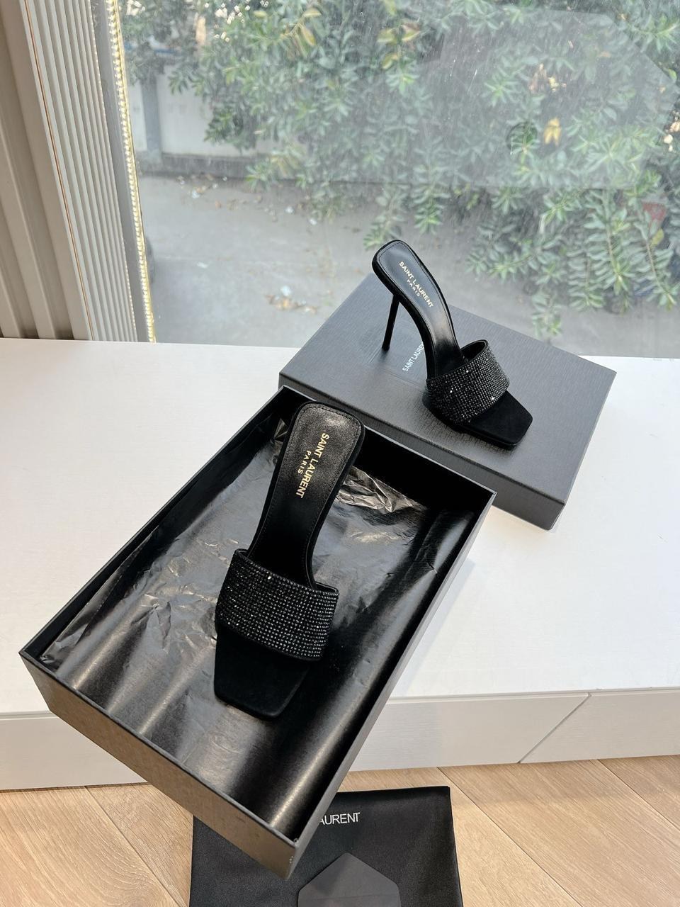 босоножки saint laurent,,мюли на каблуке,босоножки женские,каблуки женские