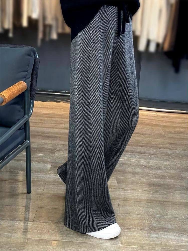 штаны женские палаццо кашемир на резинке,штаны палаццо женские трикотажные,широкие кашемировые брюки женские,lbtfa женские тёплые штаны палаццо ткань: кашемир,женские теплые брюки шерсть-кашемир