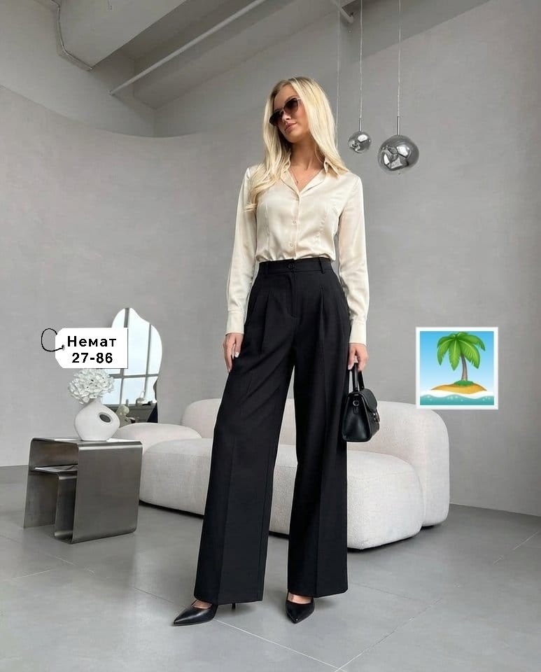 брюки палаццо серый,брюки классические широкие палаццо завышенная талия magic people,брюки палаццо женские,брюки палаццо,брюки женские с