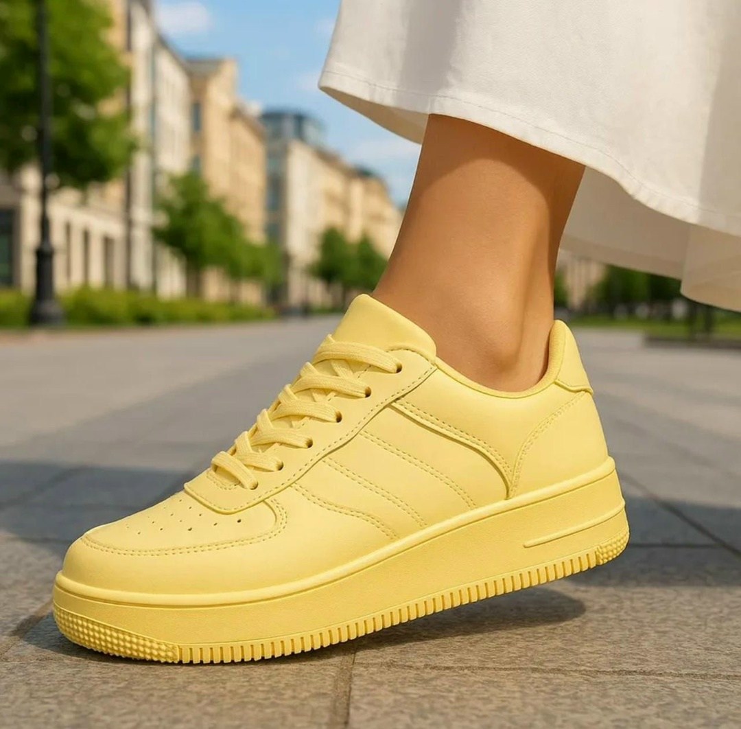 ,кроссовки женскиe,низкие кроссовки,ярко желтые кроссовки женские,повседневные кроссовки